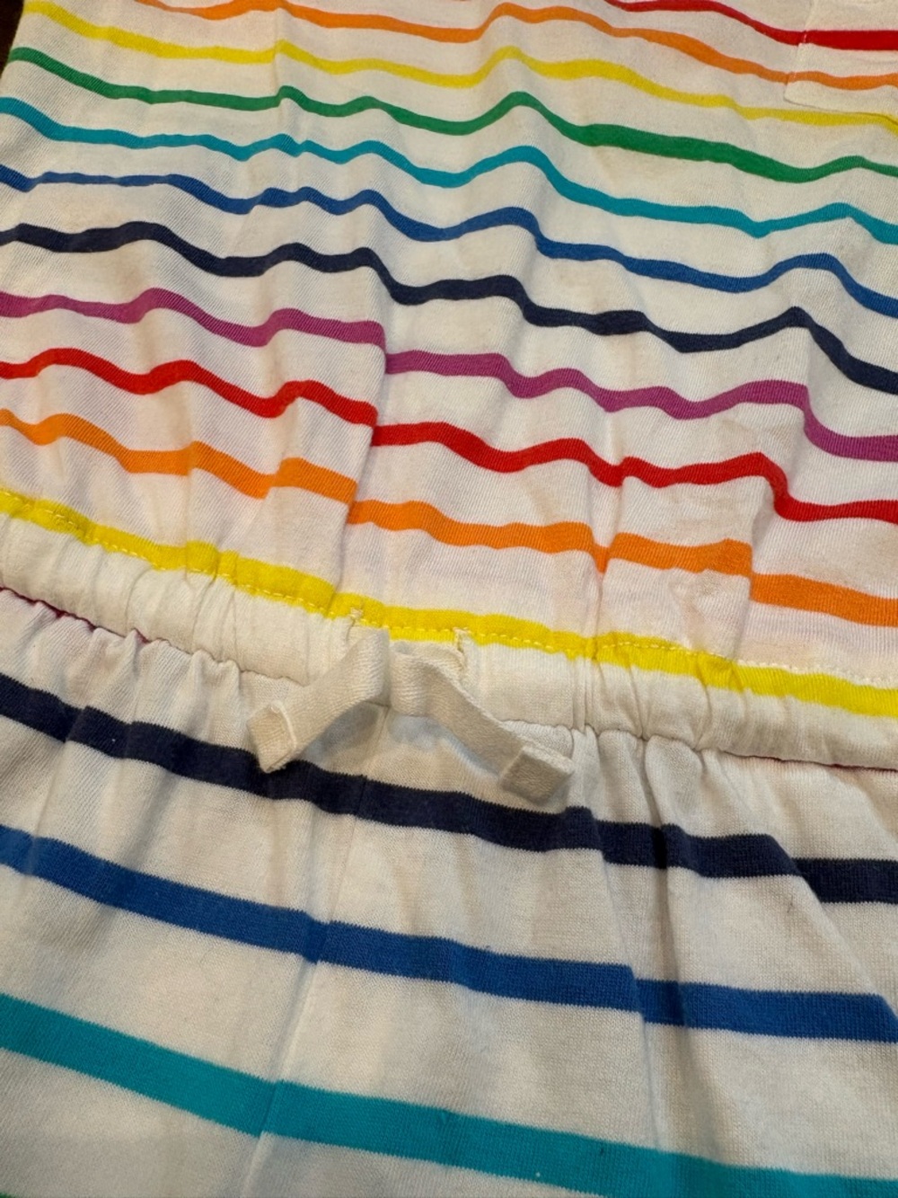 Primary Girls Rainbow Stripe Sleeveless Romper Size 10 100% Cotton - Picture 7 of 9